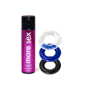 Gel Íntimo Sex Sabor Berries + Anillo Erección & Retardante